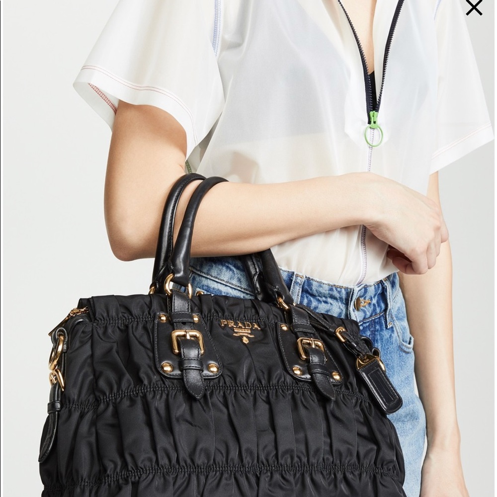 Prada Tessuto Gaufre Nylon Tote - Picture 2 of 7